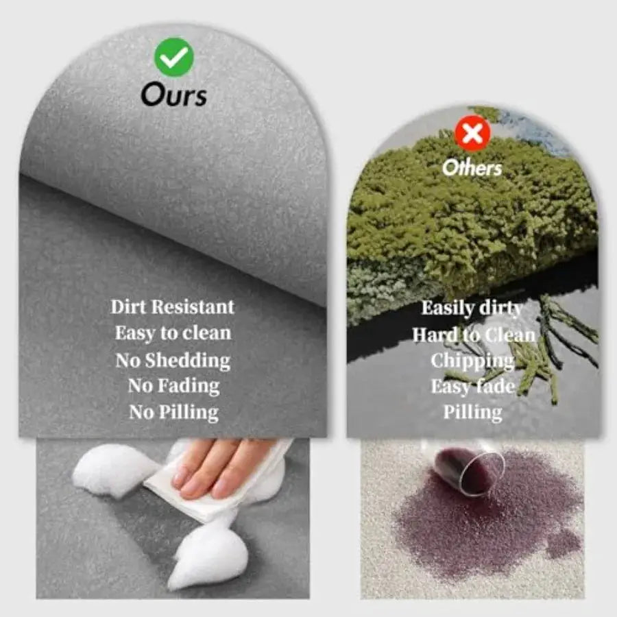 2 Pcs Bathroom Mat Rugs Set - Quick Dry Absorbent Diatomaceous Earth Bath Mat Non-Slip Bathroom Floor Mat with Rubber Backing, from PriceLows™