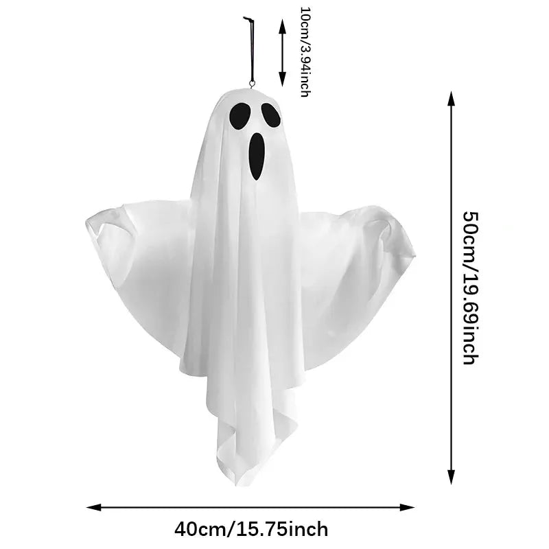 Hanging Halloween Ghost Light | Led Fabric | Battery Operated | One Size