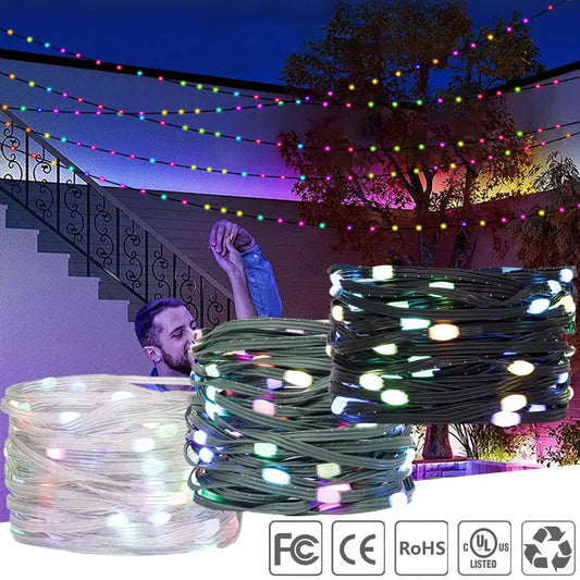 WS2812B LED String WS2812 Addressable Individually RGB Dream Color Christmas Party Birthday Decor Strip Lights IP67 Waterproof from PriceLows™