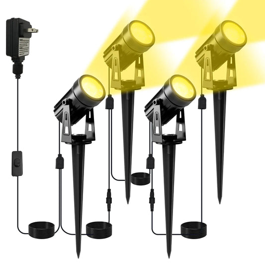 US Plug COB Super Bright Warm White Spotlight Led Garden Light Lawn Lamp Low Voltage Landscape Lighting IP65 Waterproof from PriceLows™