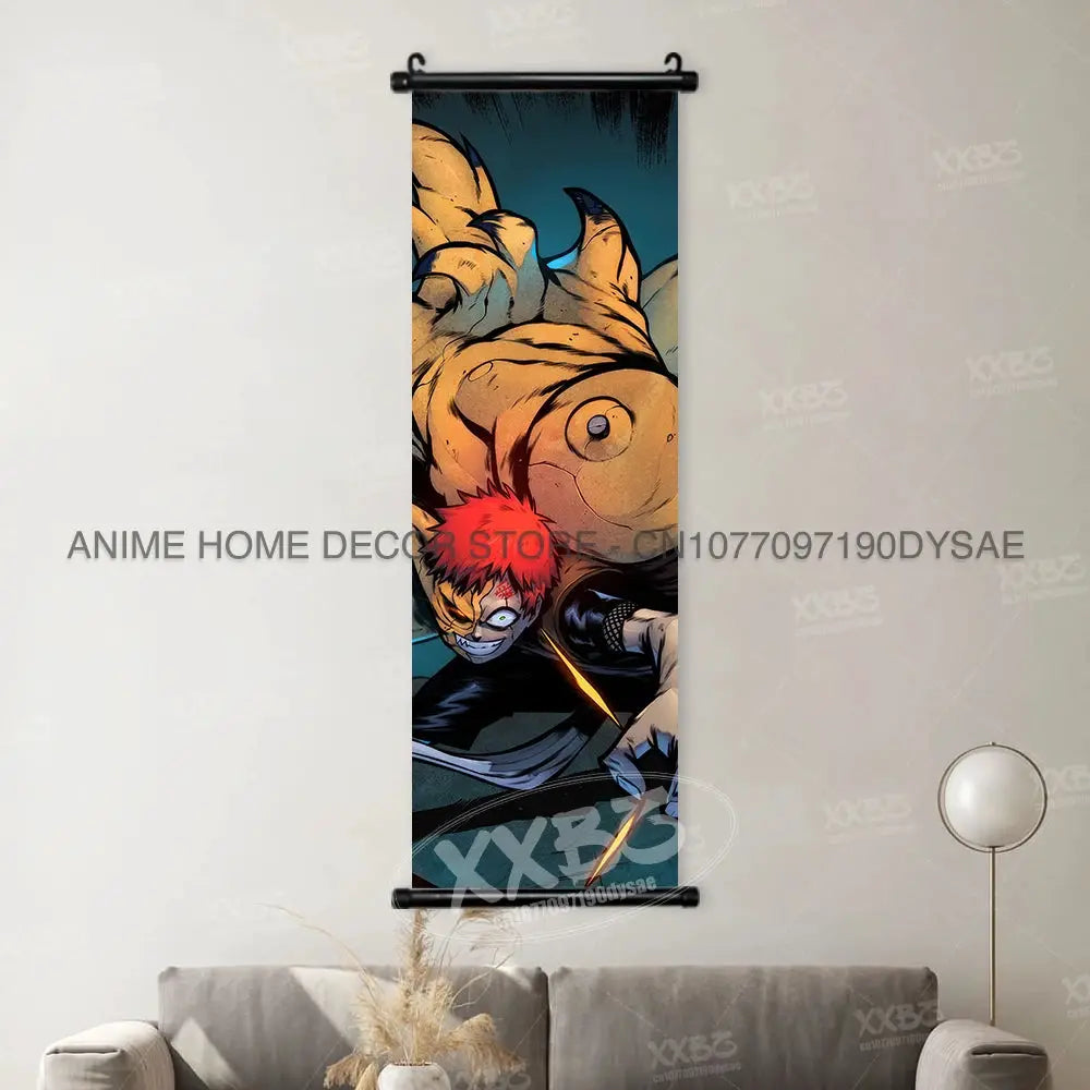 Uzumaki Naruto Posters Sasuke Home Decor Uchiha Madara Hanging Painting Might Guy Scrolls Picture Gaara Wall Art Killer B Mural from PriceLows™