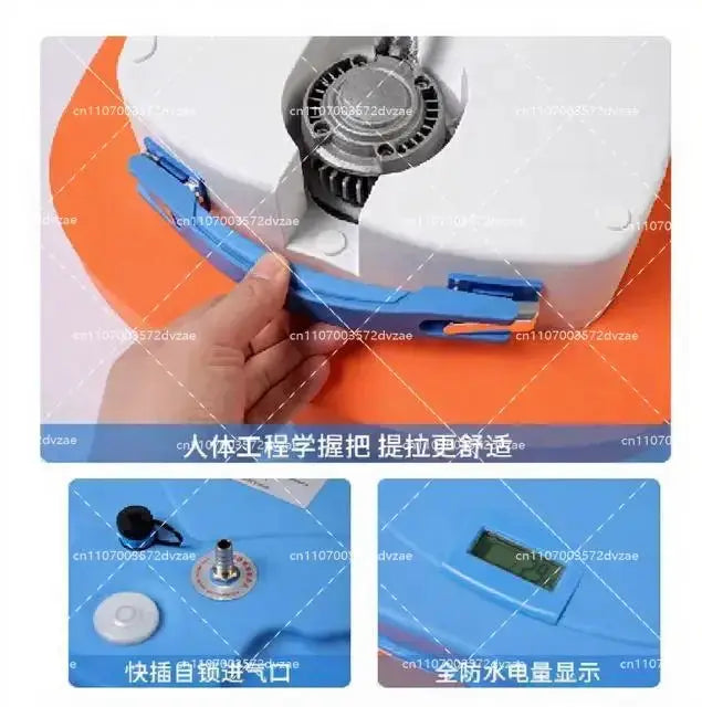 Diving Snorkel Equipment with Mobile Ventilator Support Up to 10M Depth, 2.7-5H Underwater Snorkel for Winter Ice Diving from PriceLows™