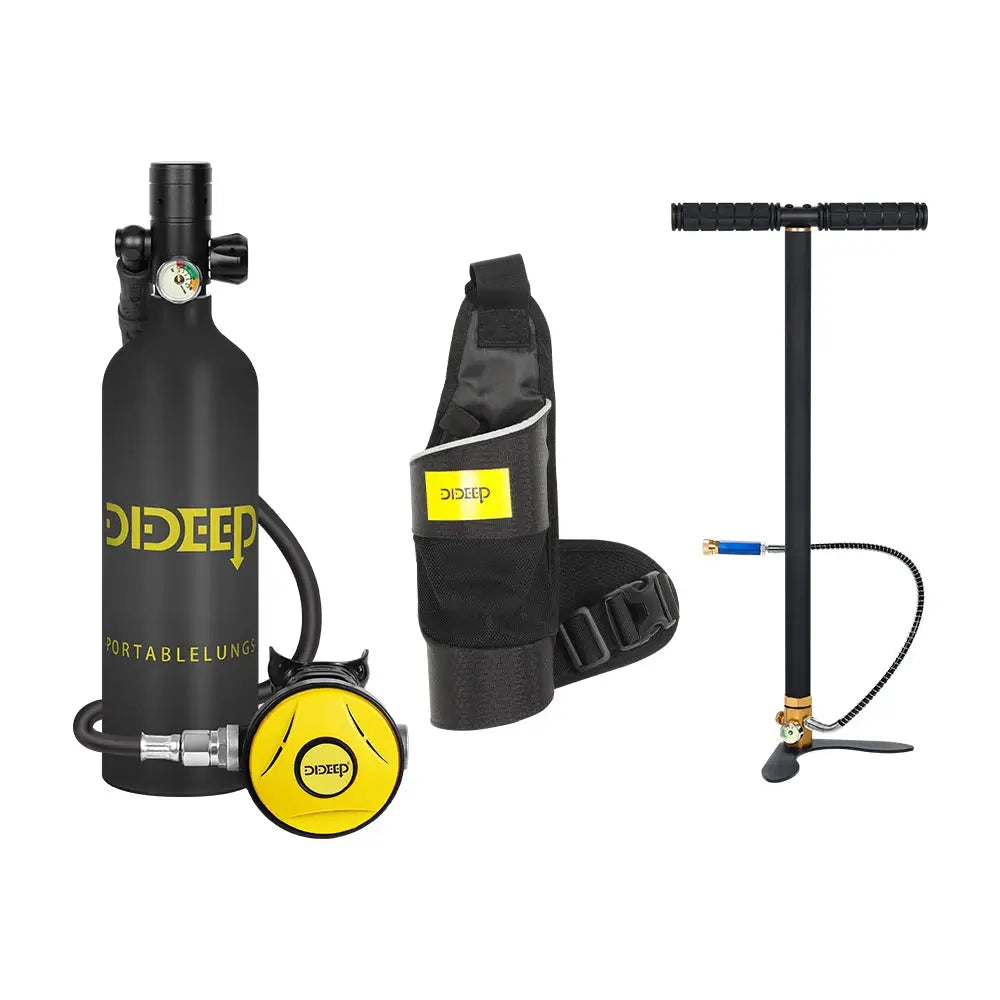 Mini Scuba Tank Set | 1 Liter Capacity | 3000 PSI | 3 Piece Set