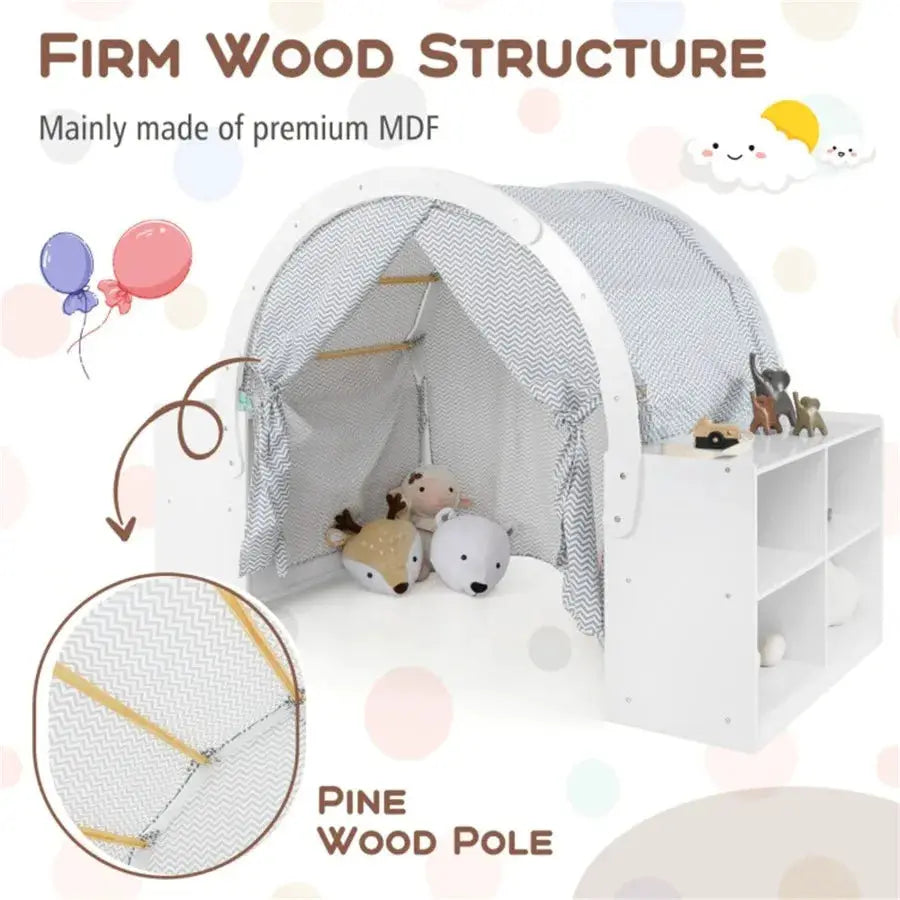 Versatile Playhouse with 8 Cubbies and 2 Countertops for Indoor Outdoor Use Durable Plastic Construction in Bright Blue Easy As from PriceLows™