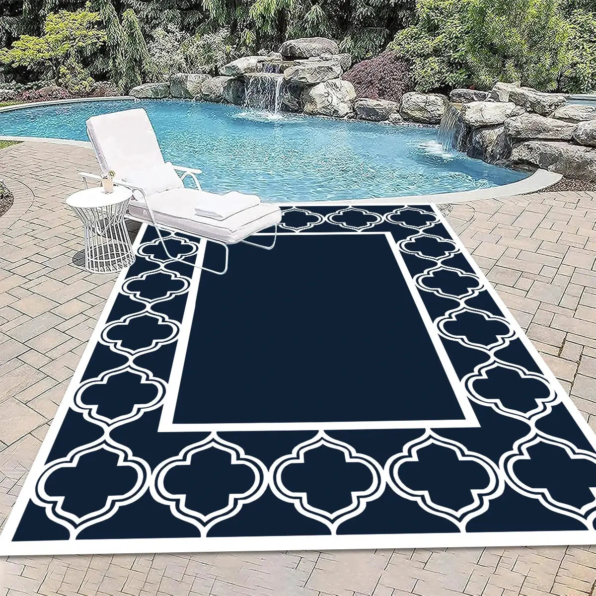 Double-Sided Outdoor Waterproof Reversible Mats Plastic Straw Patio Rugs PP Material Double Layer Woven Carpet Family Picnic Mat from PriceLows™