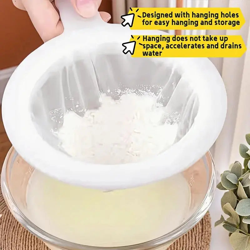 Nylon Straining Bag - Fine Mesh Nut Milk Filter for Soy Milk, Juice & Cold Brew Coffee, Reusable Kitchen Strainer from PriceLows™
