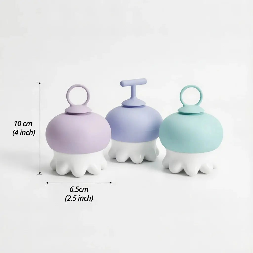 Ceramic Body Massage Tool | 60C Hot Water Use | Heat Insulated Manual Neck And Back Massager
