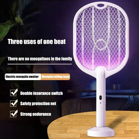 Upgraded 3000V Mosquito Swatter with TYPE-C Charging, 3 in 1 Electric Mosquito Swatter, Mosquito Killer Lamp from PriceLows™