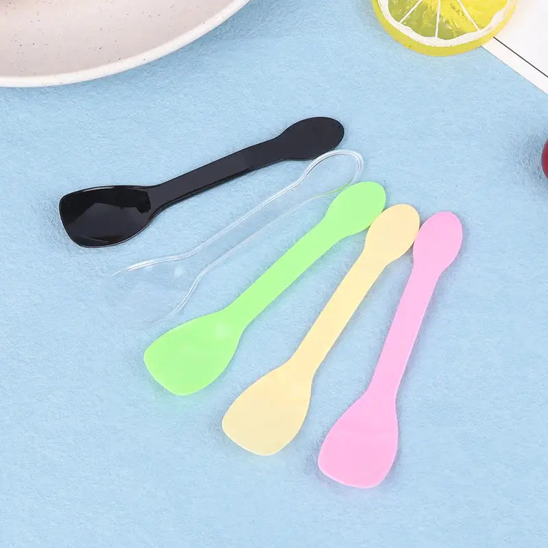 100Pcs Mini Plastic Spoons Flatware Spoons For Jelly Ice Cream Dessert Appetizer Plastic Spoon For Party Supplies from PriceLows™