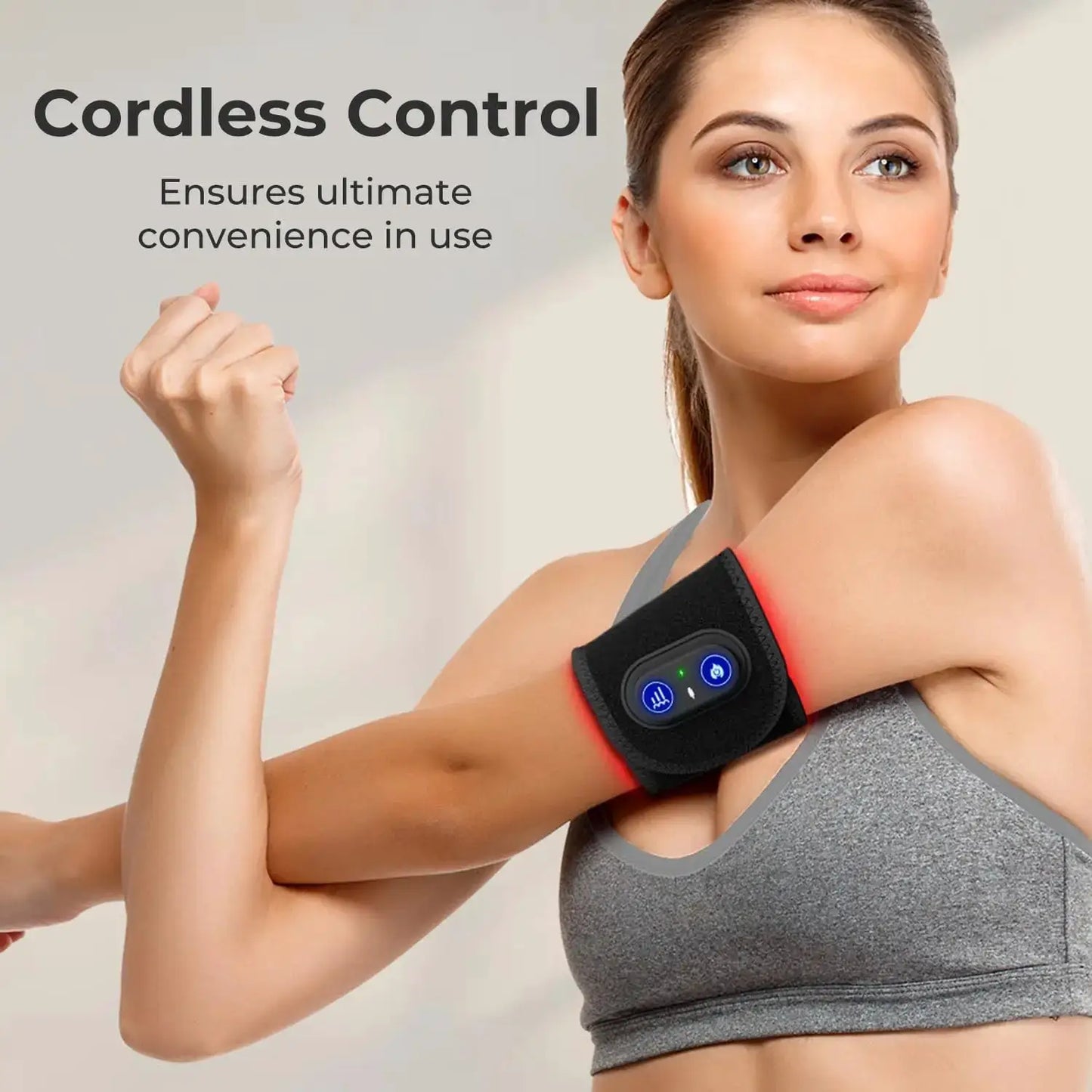 Red Light Therapy Wrist Wrap | 660Nm 850Nm | Rechargeable | Wireless Hand Support