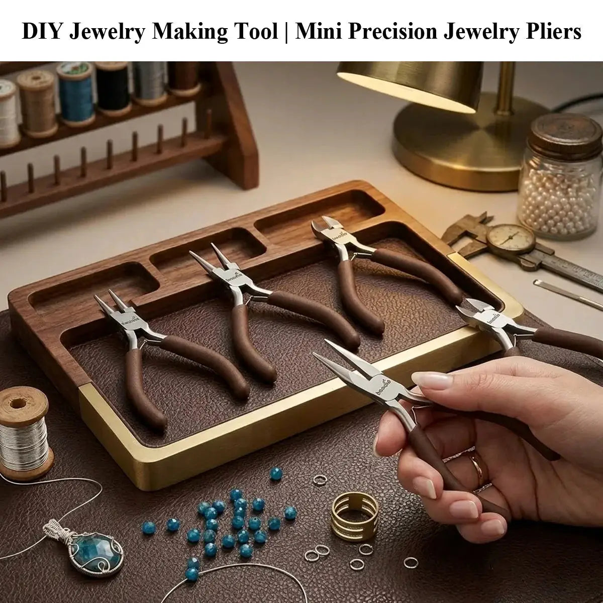 Carbon Steel Mini Pliers | Fine Tip Precision | DIY Beading Tool
