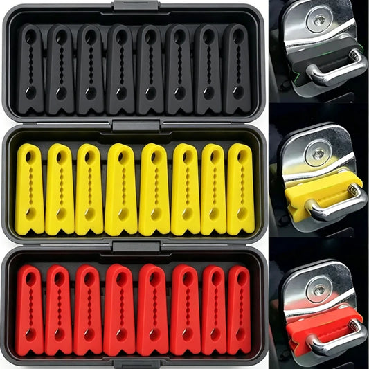 Car Door Shock Absorber Pad | Silicone | 4.2x1.5cm | Yellow Black Red