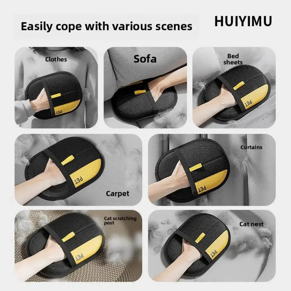 Cat Hair Cleaner Pet Gloves Household Hair Remover Cat Dog Hair Remover Brush Remover Hair Sticking Device Home Hair Scraper from PriceLows™