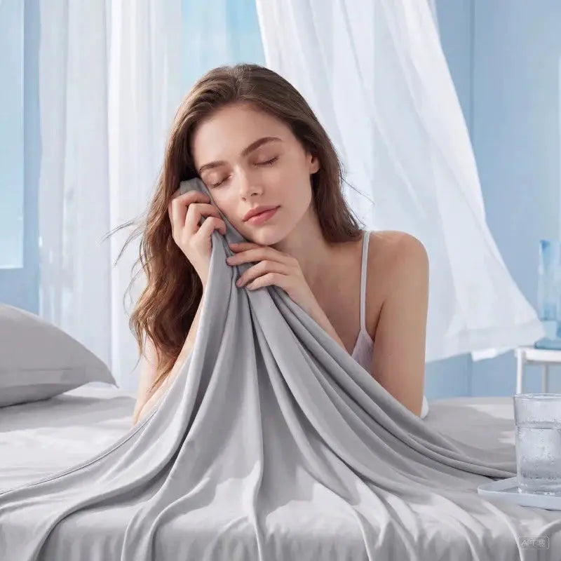 Solid Polyester Bed Sheet | 300 Thread Count | Moisture Absorbing Breathable
