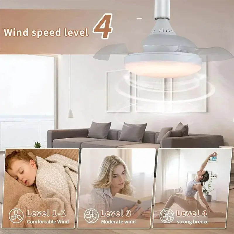 Ceiling Fan Light | Remote Control | E27 Socket | Dimmable LED