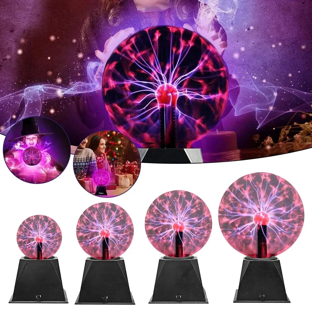 3/8 Inch Sound Control Magic Plasma Ball Lamp LED Night Light Atmosphere Touch Glass Plasma Light Christmas Party Decor Lighting from PriceLows™