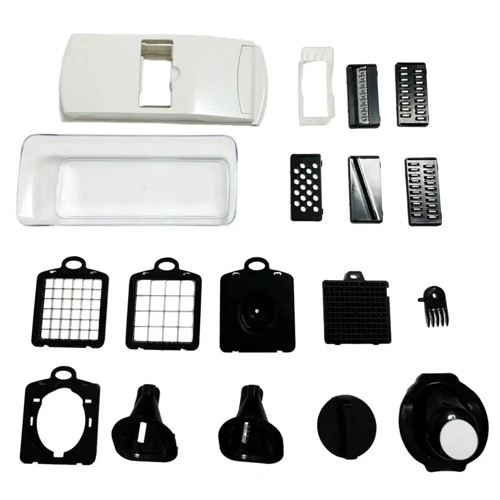 Vegetable Chopper | Food Grade ABS PP | With Collection Box | One Size