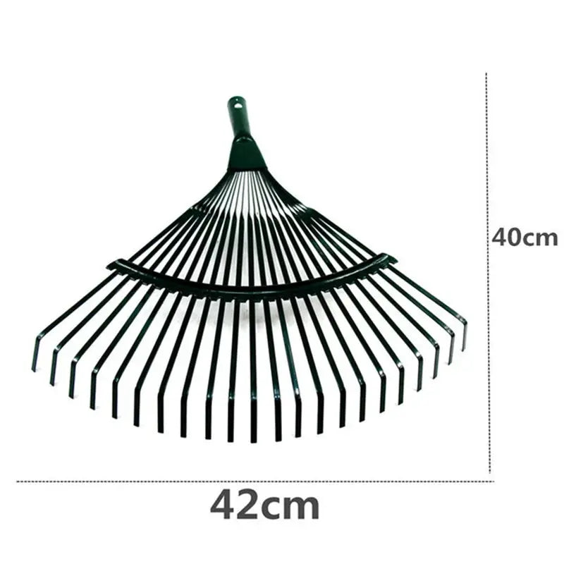 Garden Leaf Rake | Iron Head | 22 Tooth | Single Handle