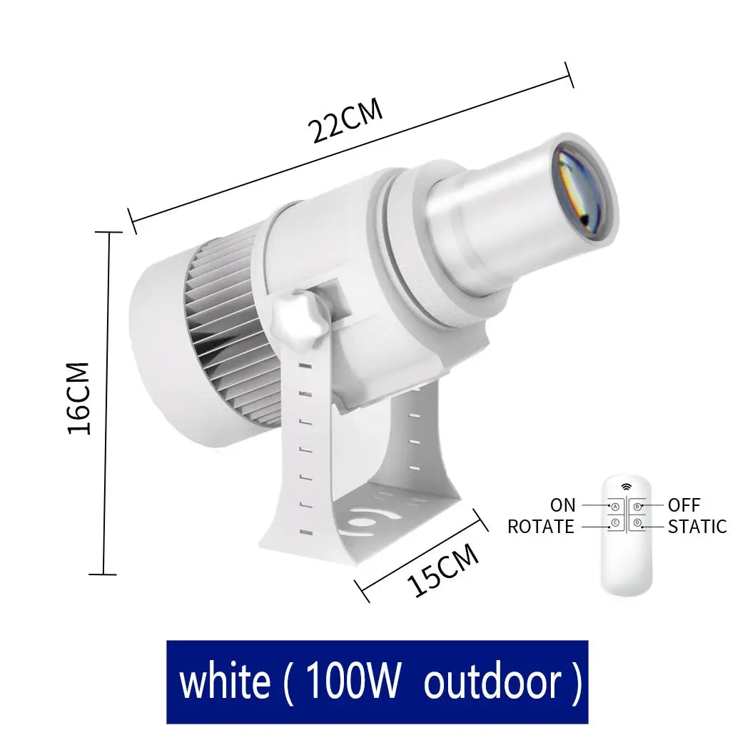 LED Gobo Projector | HD Custom Logo | IP67 Waterproof | Aluminum Housing