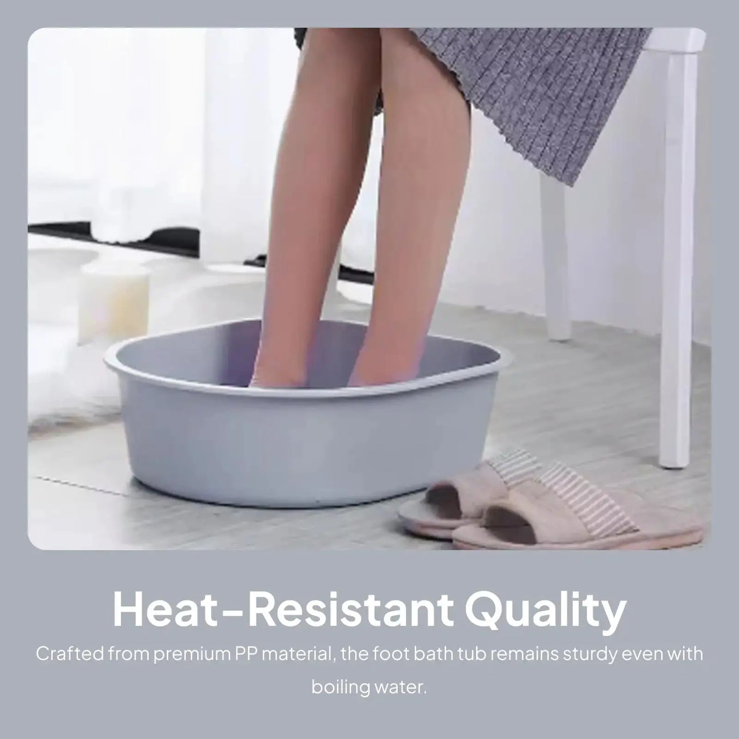 Massage Foot Soak Tub | Large Capacity | Convex Dots | Home Spa Basin
