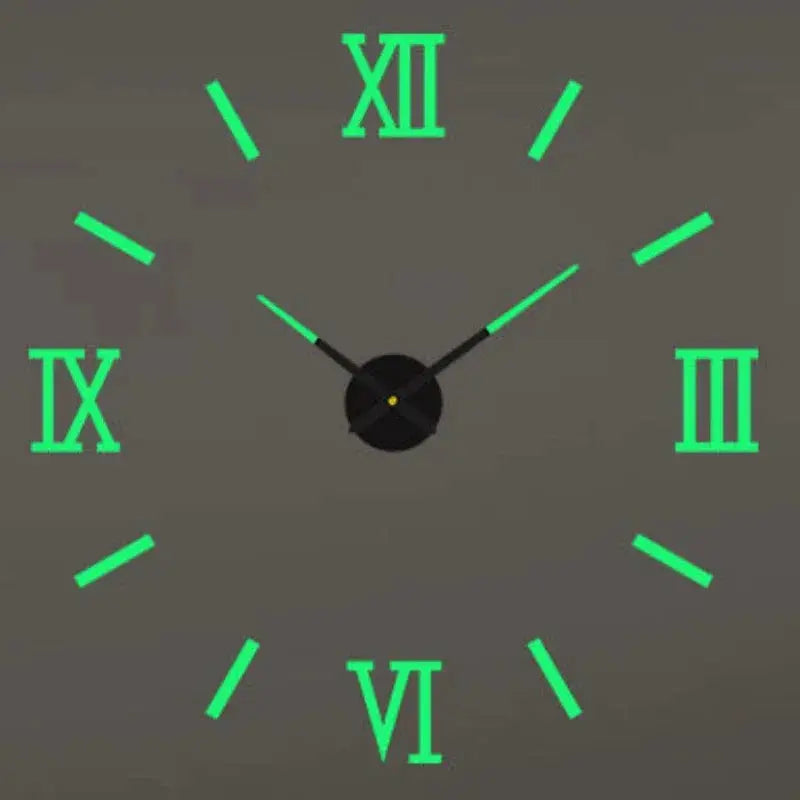 Large 3D Wall Clock Luminous Classic Wall Clocks DIY Digital Clock Wall Watches Stickers Silent Clock for Home Living Room Table from PriceLows™