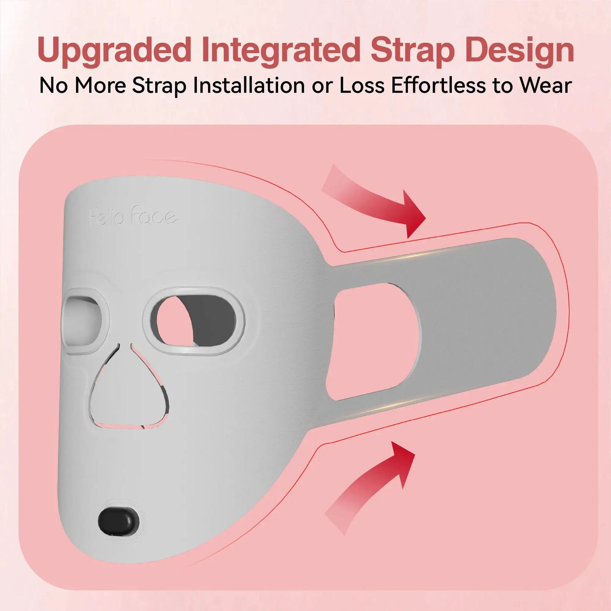 Red Light Therapy Photon Mask Hello Face M500S LED 630nm 850nm Near-Infrared Light Therapy Facial Mask Professional Beauty Care from PriceLows™