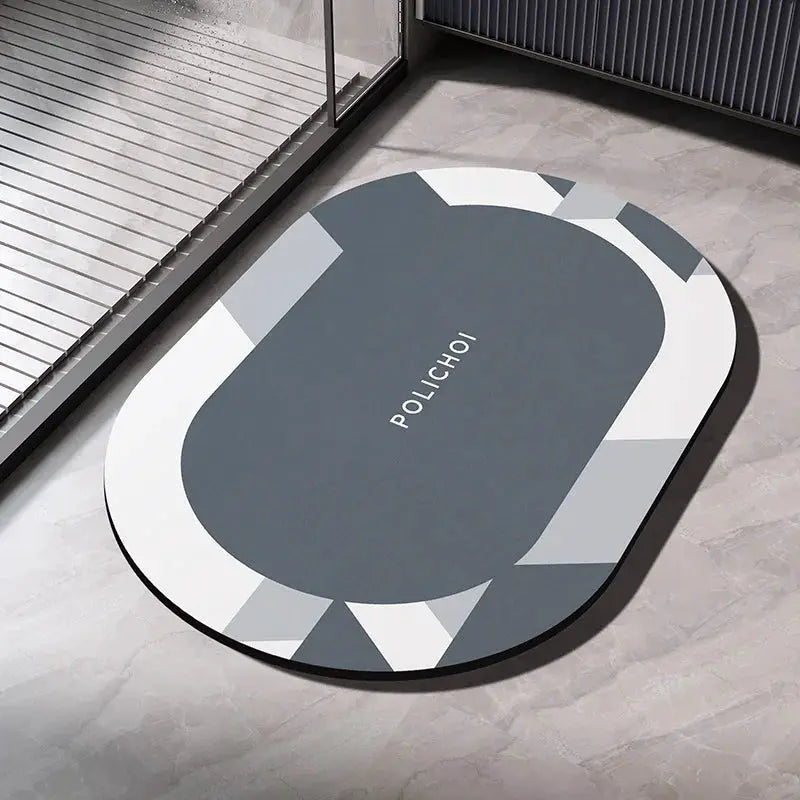 Diatomite Bath Mats Bathroom Absorbent Anti Slip Floor Mat Foot Carpet Quick Dry Shower Toilet Rug Doormat Washable from PriceLows™