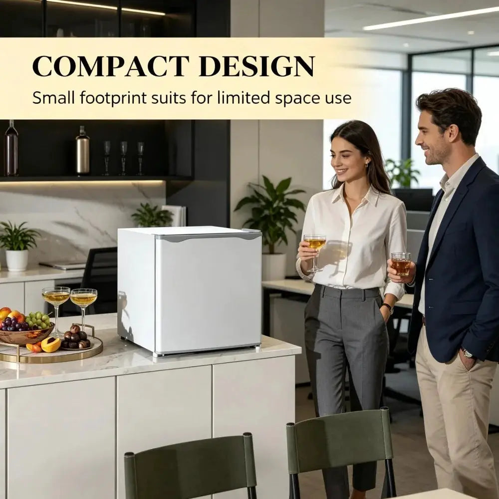 White Mini Refrigerator, Compact Single Door Fridge with 41dB Ultra Quiet Operation, Energy Saving, Small Cooler for Bedroom, Dorm, Office, Apartment, Keep Food & Beverages Fresh All Day from PriceLows™