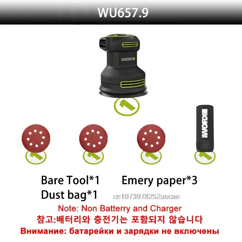 Worx WU657 20v Brushless Motor Handheld sandpaper machine polishing machine（Non battery and charger） from PriceLows™
