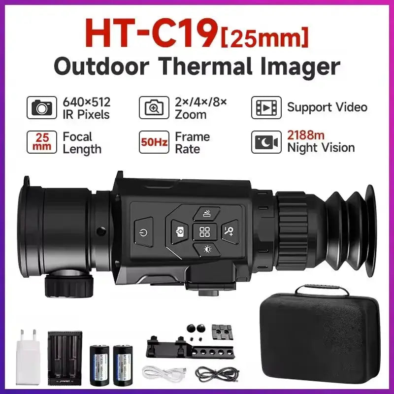 Thermal Imaging Monocular HT-C18 384x288 HT-C19 Infrared Resolution Ratio Mini Wifi Camera 1080p Hd - Night Vision Included from PriceLows™