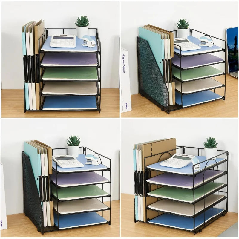 Desk Organizer | 5-Tier Paper Letter Tray Organizer | File Holder