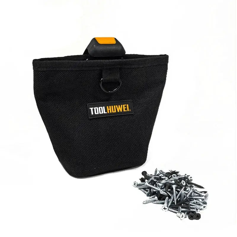 TOOLHUWEI Nails Pouch Large-Capacity Durable Waist Bag Nails & Screws Toolkit Waterproof Multifunctional Tools Package Storage from PriceLows™