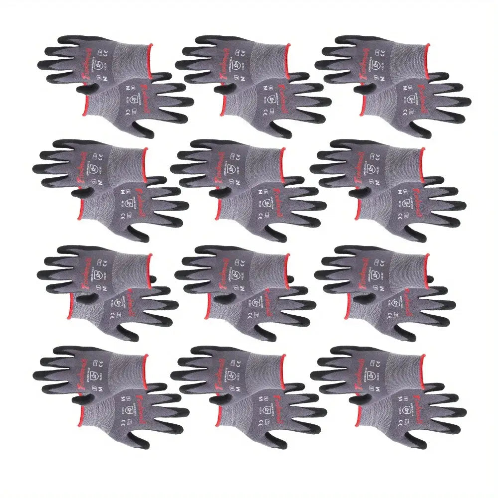 12 pairs of medium work gloves Women's Men's Seamless Knitted Gloves Gardening gloves Suitable for warehouses and logistics from PriceLows™