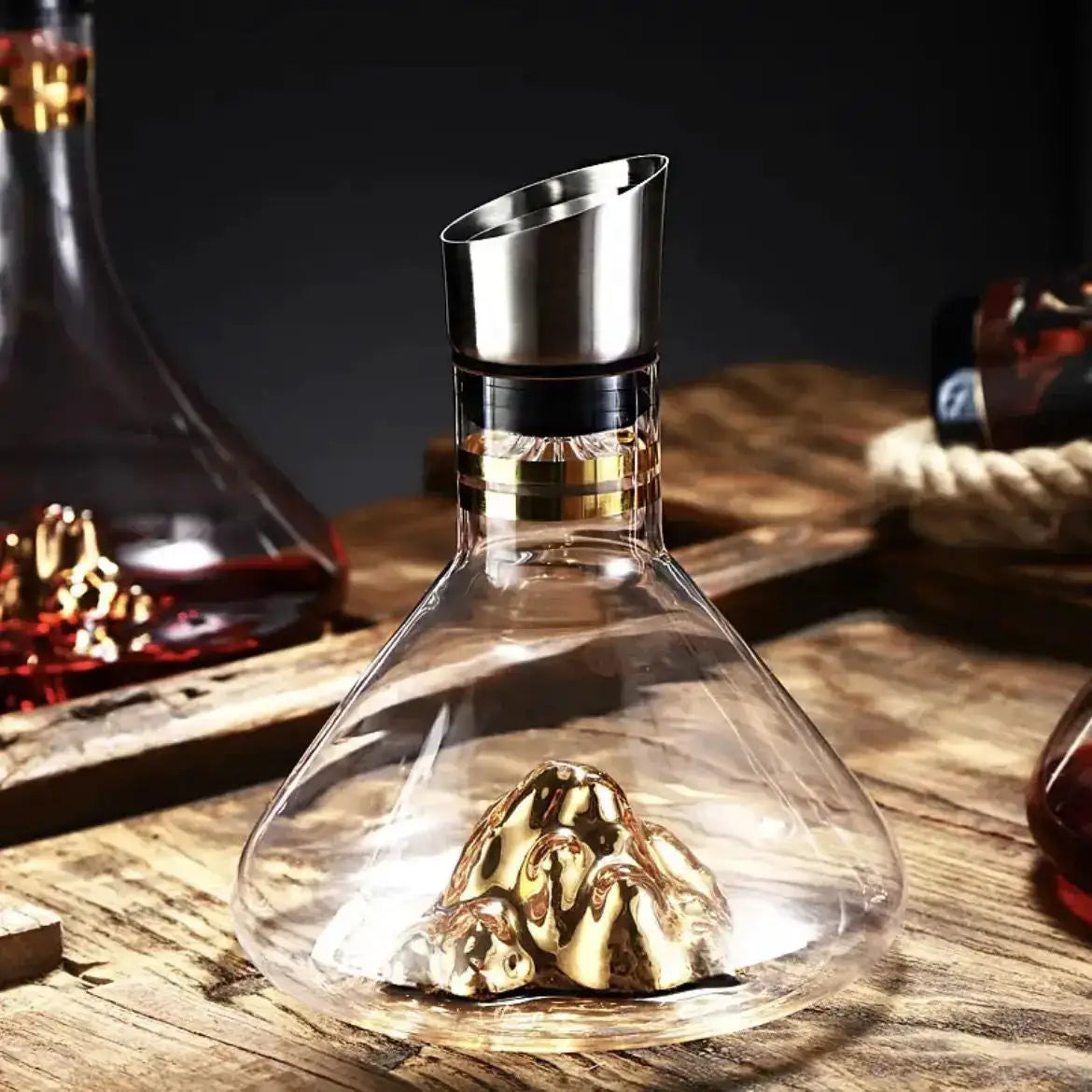1500ML Iceberg Whisky Wine Decanter Handmade Lead-free Crystal Wine Pourer Carafe Thickened Wine Dispenser Pot Bar Accessories from PriceLows™