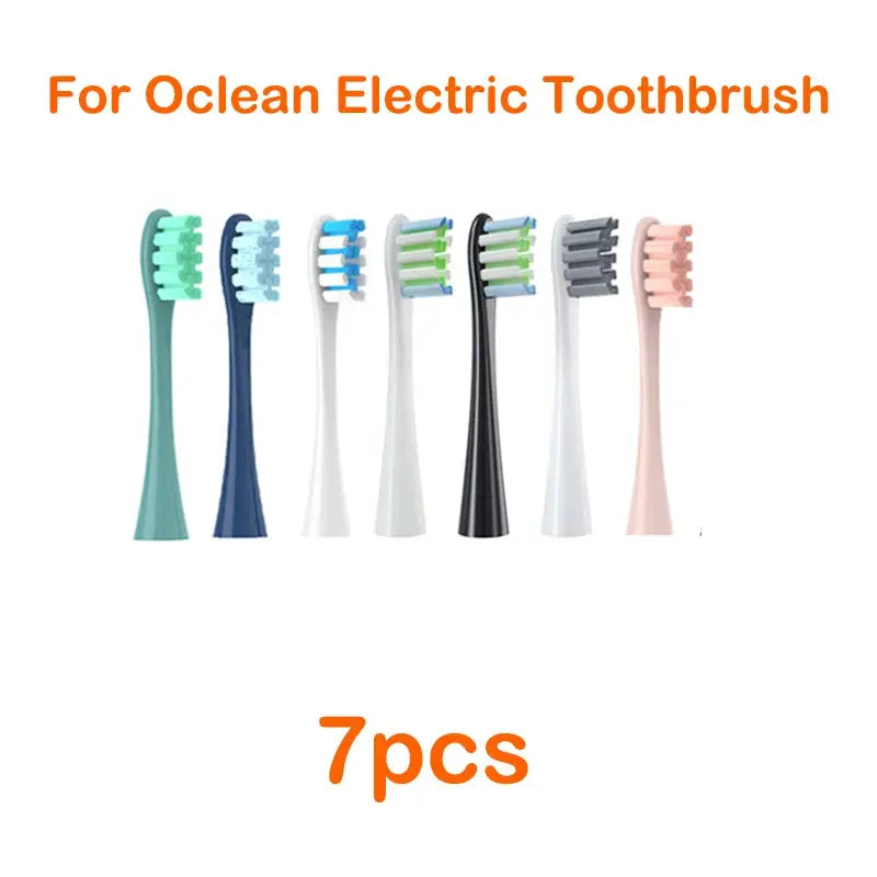 For Oclean Flow/X/ X PRO/ Z1/ F1/ One/ Air 2 /SE Brush Heads Soft DuPont Sonic Toothbrush Vacuum Bristle 7pcs Replacement Heads from PriceLows™