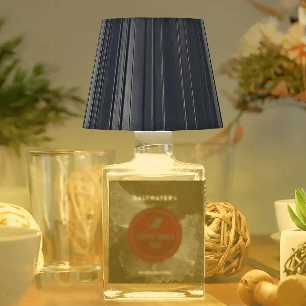 Metal Dimmable Bottle Lamp Rechargeable 2000mAh LED Wine Bottle Lamp 3 Colors Dimmable Touch Control for Family Restaurant & Bar from PriceLows™