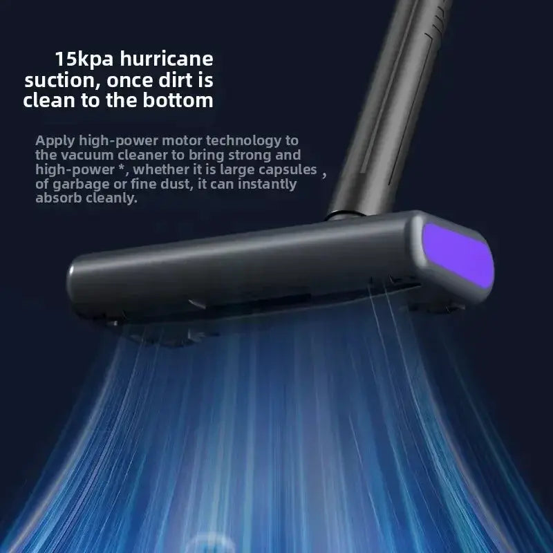 Cordless Vacuum Cleaner | 15000Pa Suction | USB Rechargeable | Dust Box 0.6L