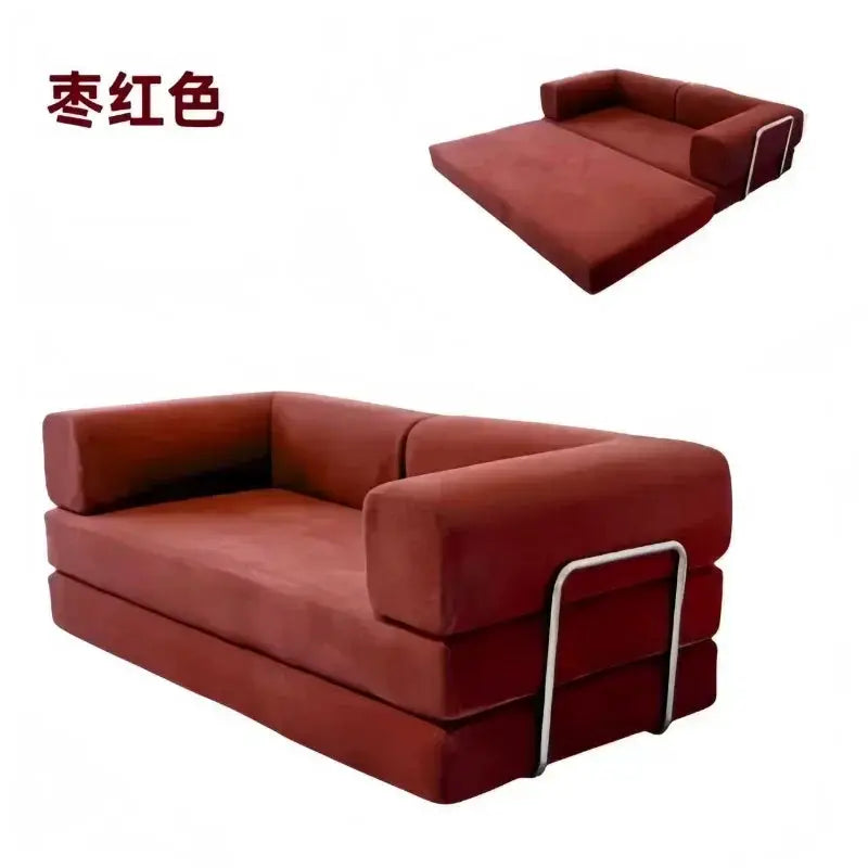 Sofa Bed | Corduroy Fabric | Foldable | L Shaped, Customizable from PriceLows™