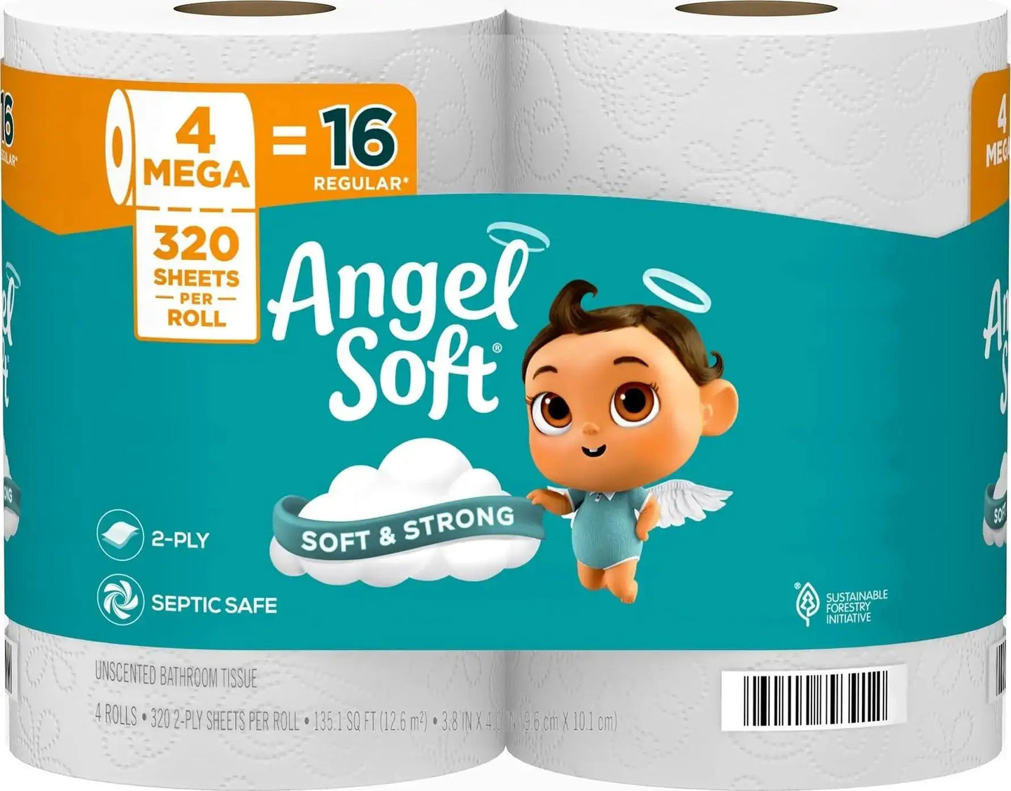 Toilet Paper | Extra Strong | Ultra Soft | 6 Mega Rolls