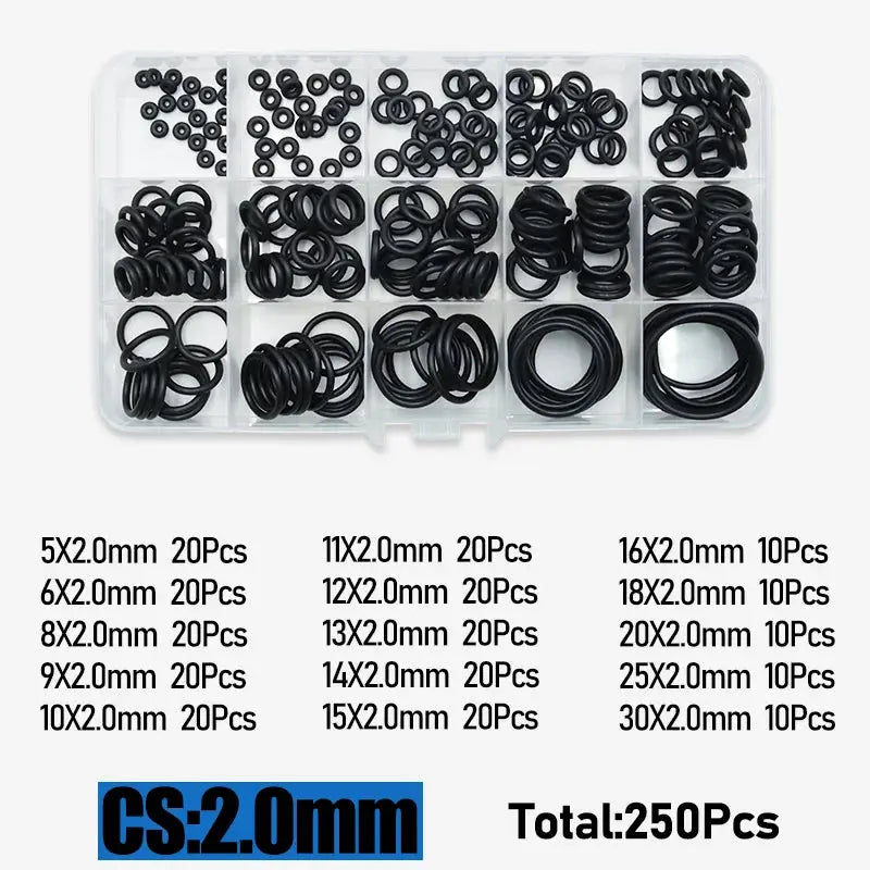 O Ring CS 1.0 1.5 to 4.0mm Sealing Washer Nitrile Rubber O-ring Faucet Plumbing Gaskets Oil Resistant High Temperature Oring Kit from PriceLows™