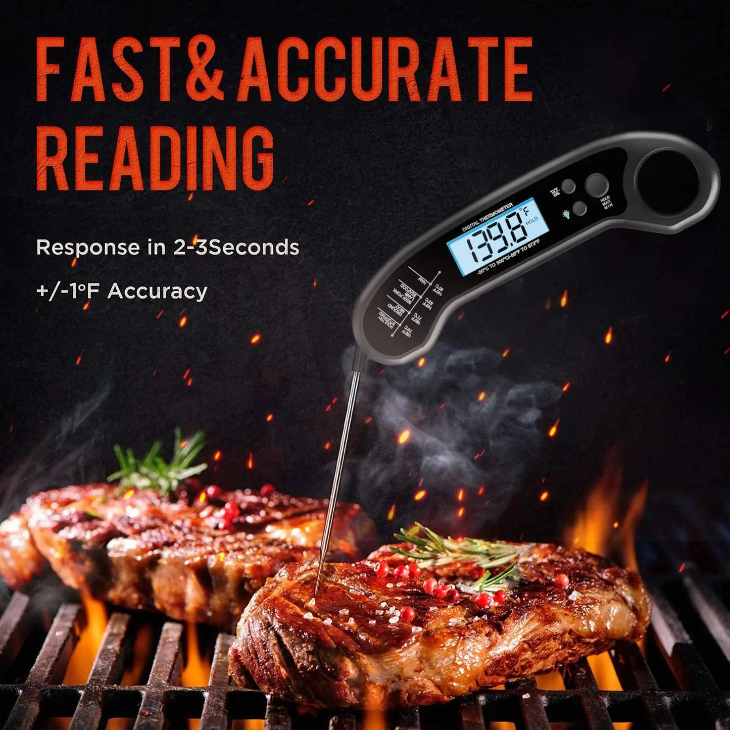 Meat Thermometer | Digital | Waterproof | One Size
