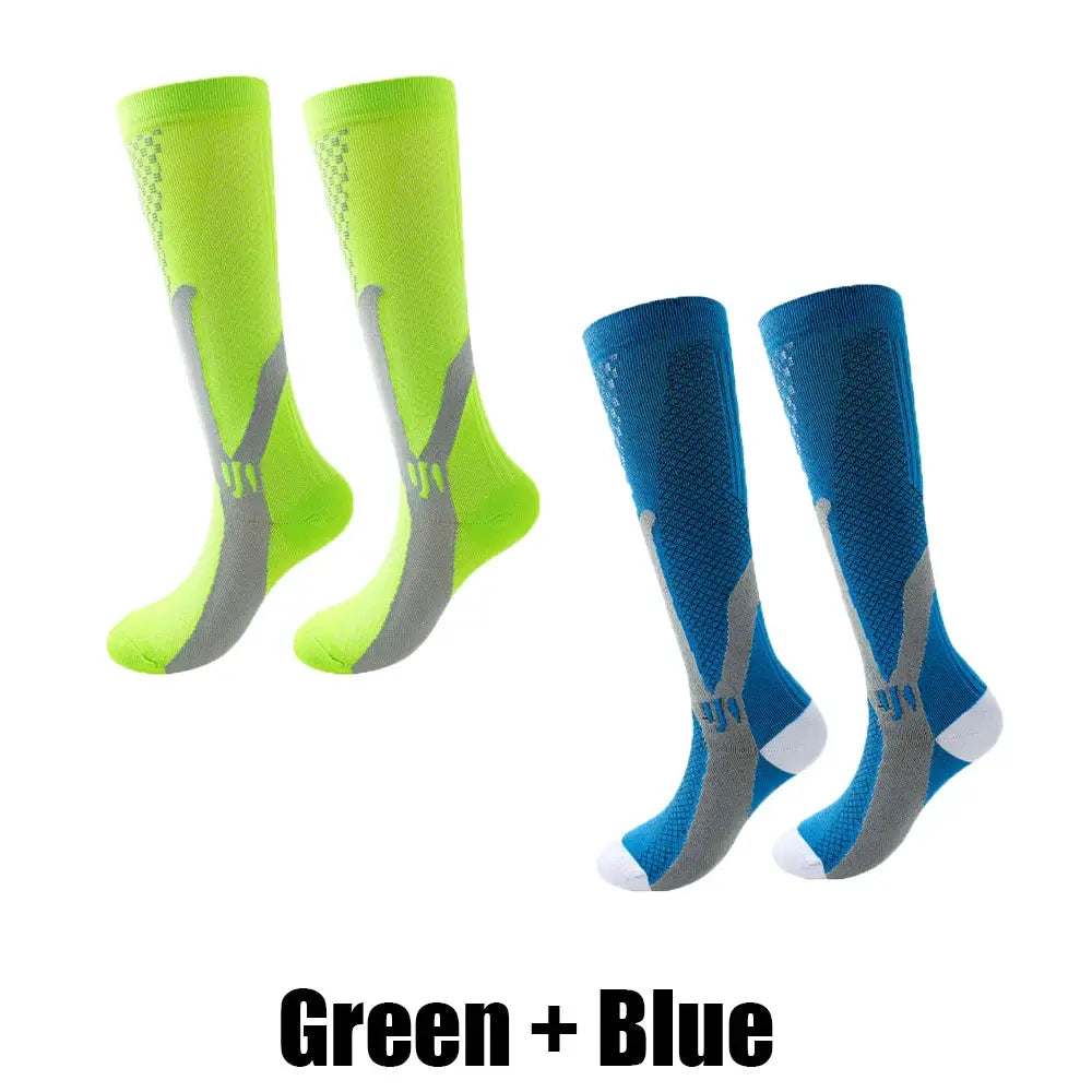 Compression Socks | Crew Height | Unisex Athletic | Graduated Support