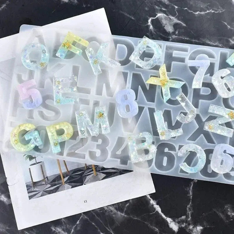 Silicone Mold | Alphabet Numbers | Epoxy Resin DIY