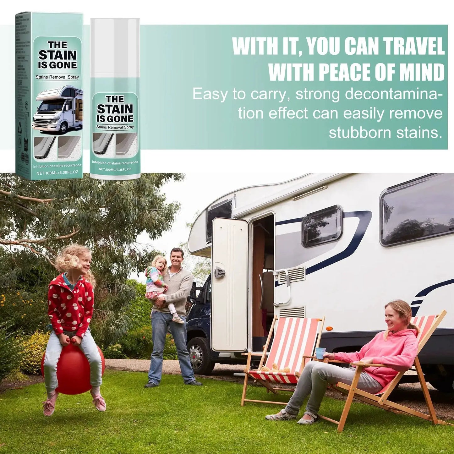 RV decontamination spray, decontamination and brightening car interior dirt cleaning multi-functional cleaning spray from PriceLows™