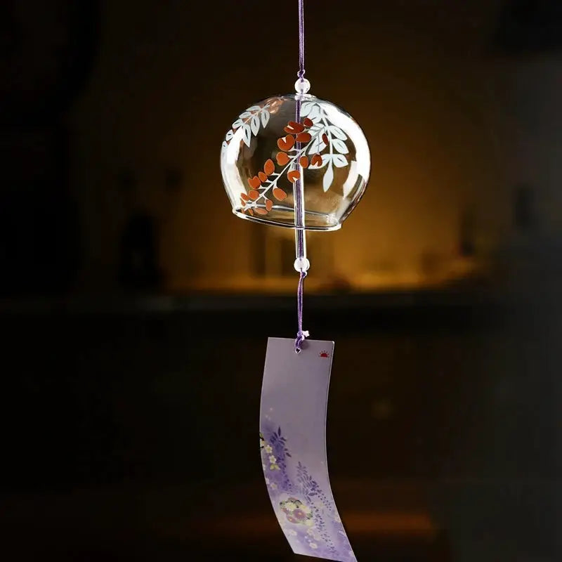 Japanese Windchime Huling Landscape Bell Glass Crystal Bell Wind Hanging Ornament Garden Landscape Japanese Wind Bell Decor 후우링 from PriceLows™