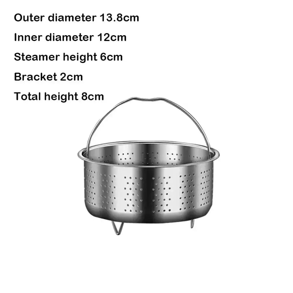 Stainless Steamer Basket | Silicone Handle | Instant Pot Accessory | One Size