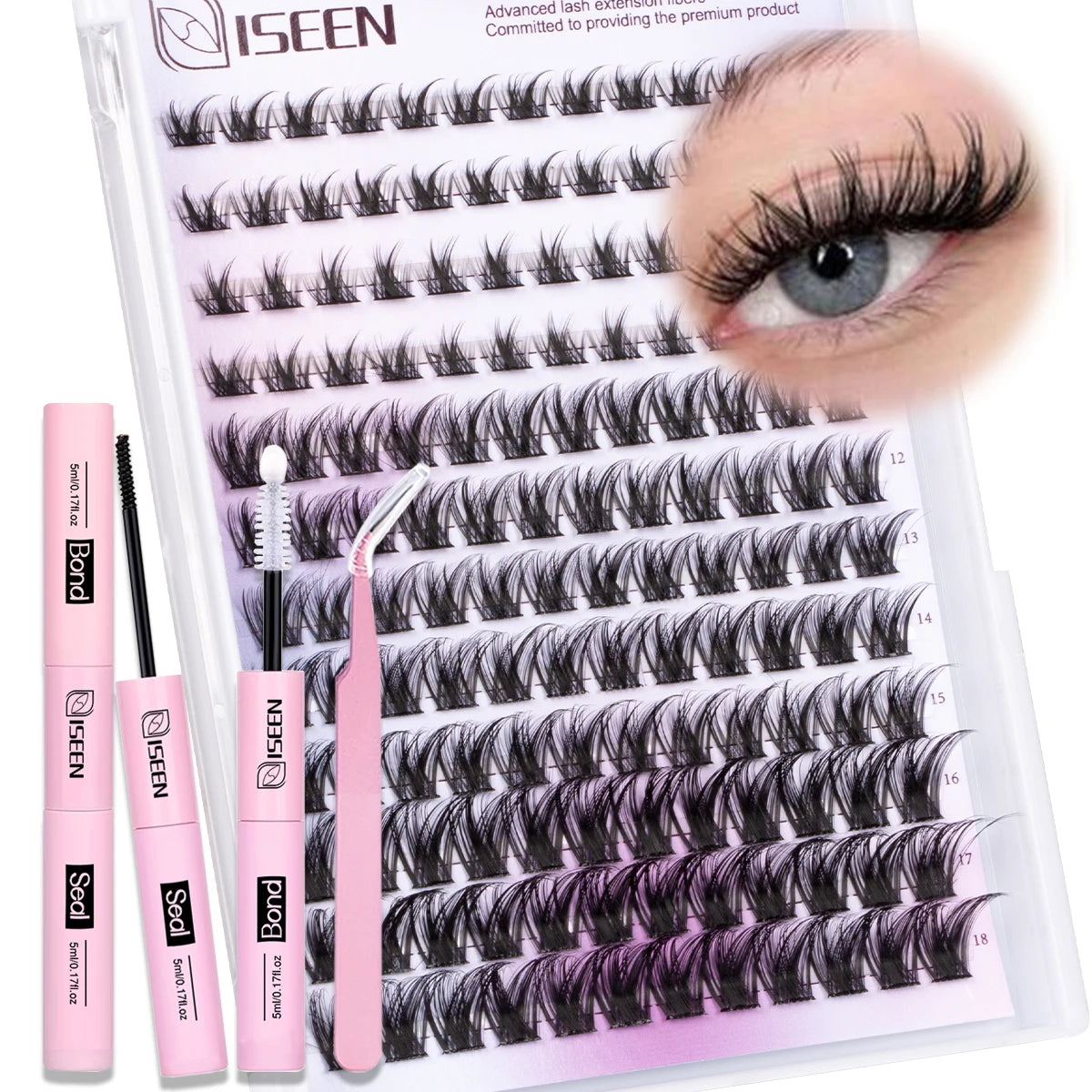 Lash Clusters Kit | 8 To 16Mm C Curl | Wispy Natural Set