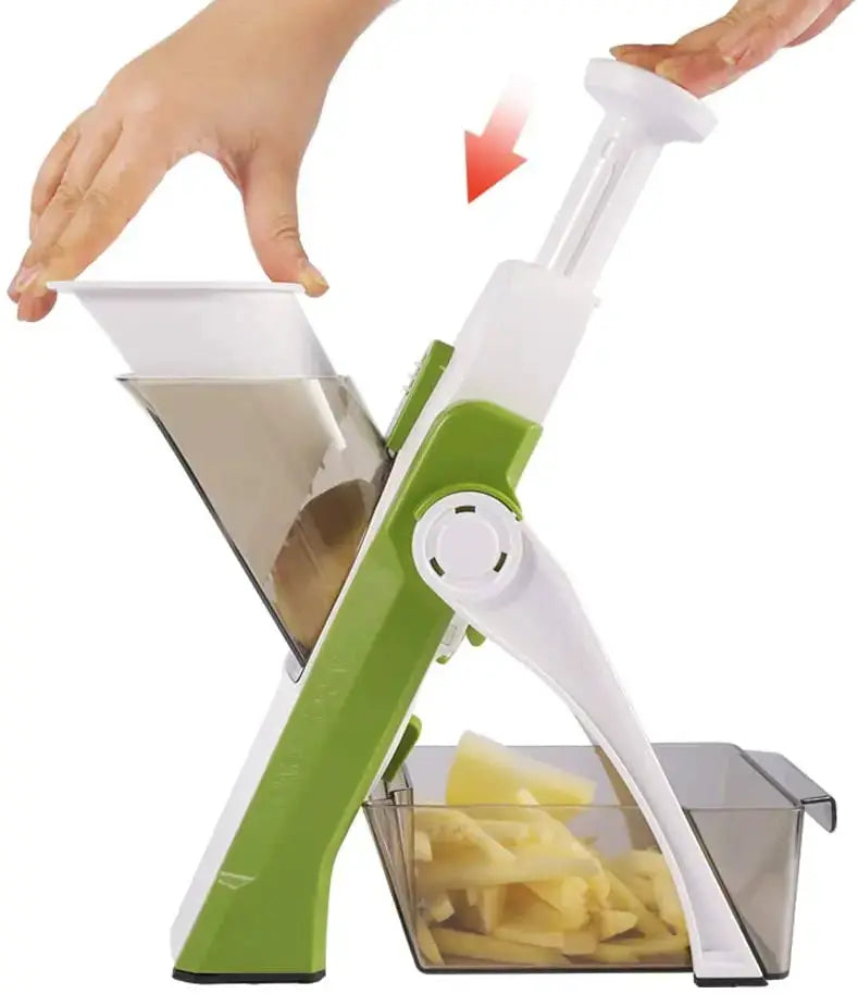 Vegetable Chopper | Stainless Steel Blade | ABS Construction | Green