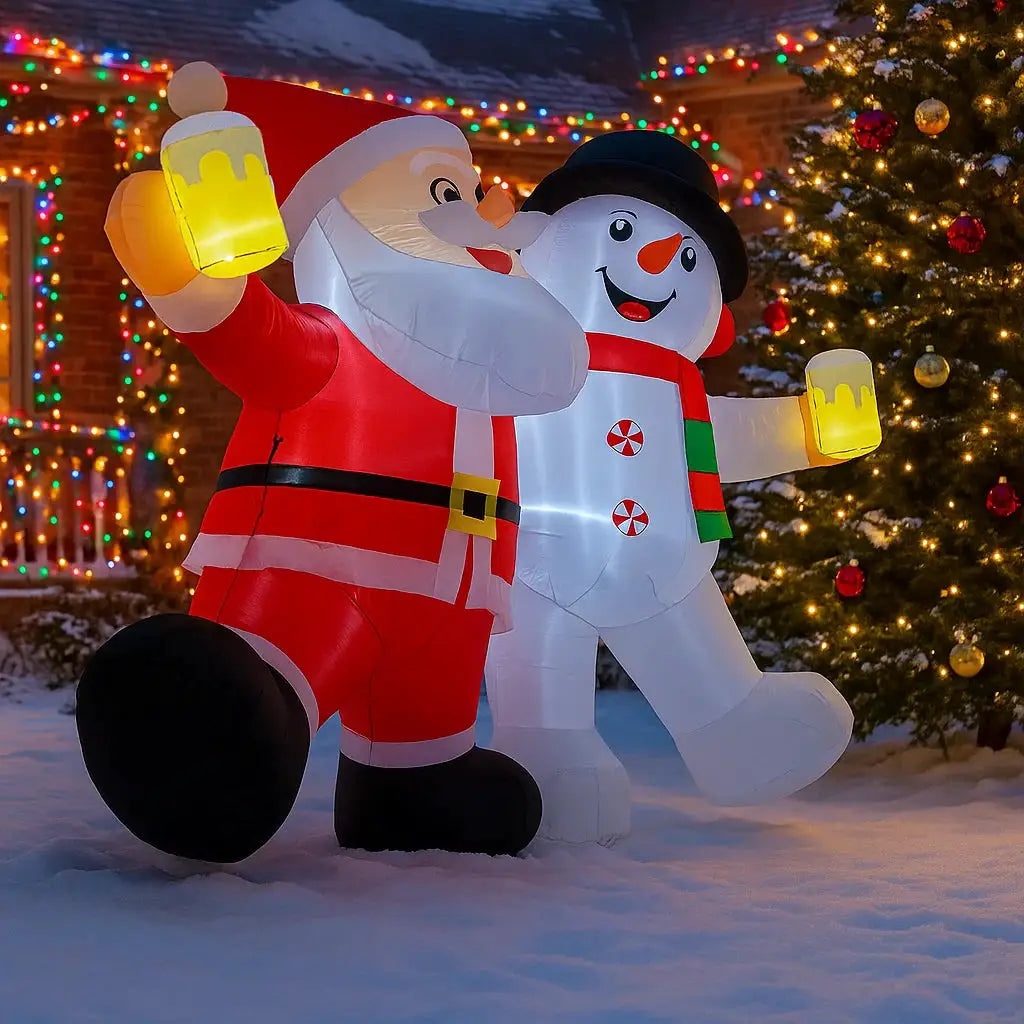 Christmas Yard Inflatables | LED Outdoor Lighting | 12 V DC Powered | 5.9 Ft