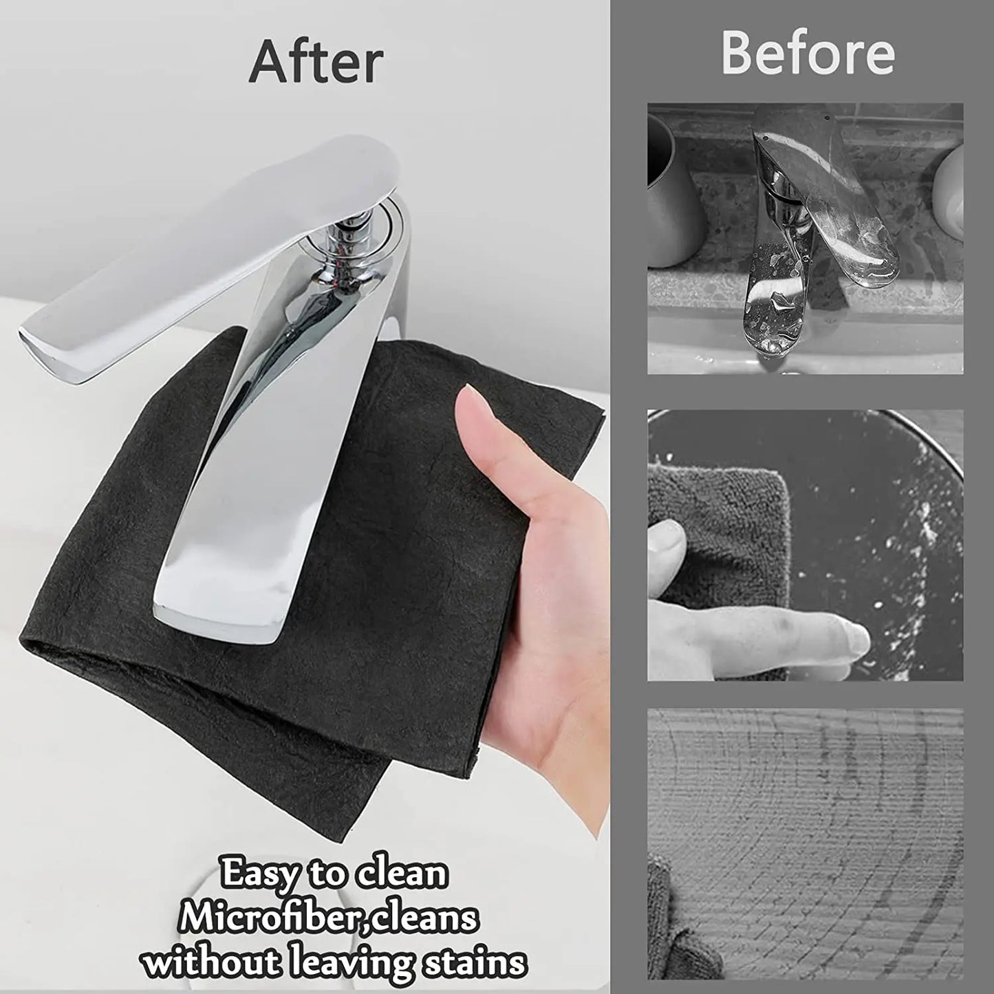 Microfiber Cleaning Cloths | Thickened | No Trace Wipes | Sizes 20x25 20x30 30x30